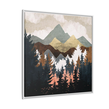 Forest View - Matte Canvas, Framed (Multi-color)