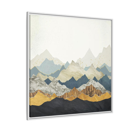 Distant Peaks - Matte Canvas, Framed (Multi-color)